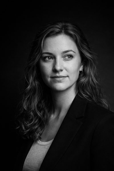 AI-generated monochrome style example