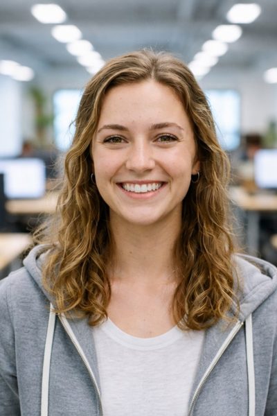 AI-generated tech office style example